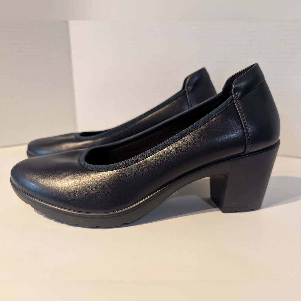 DreamPairs Blue Chunky Heel‎ Pumps Sz.10
